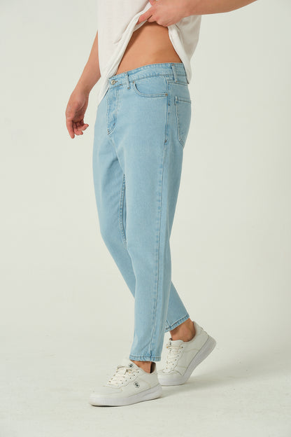 Boyfriend Jean -  Soft Blue