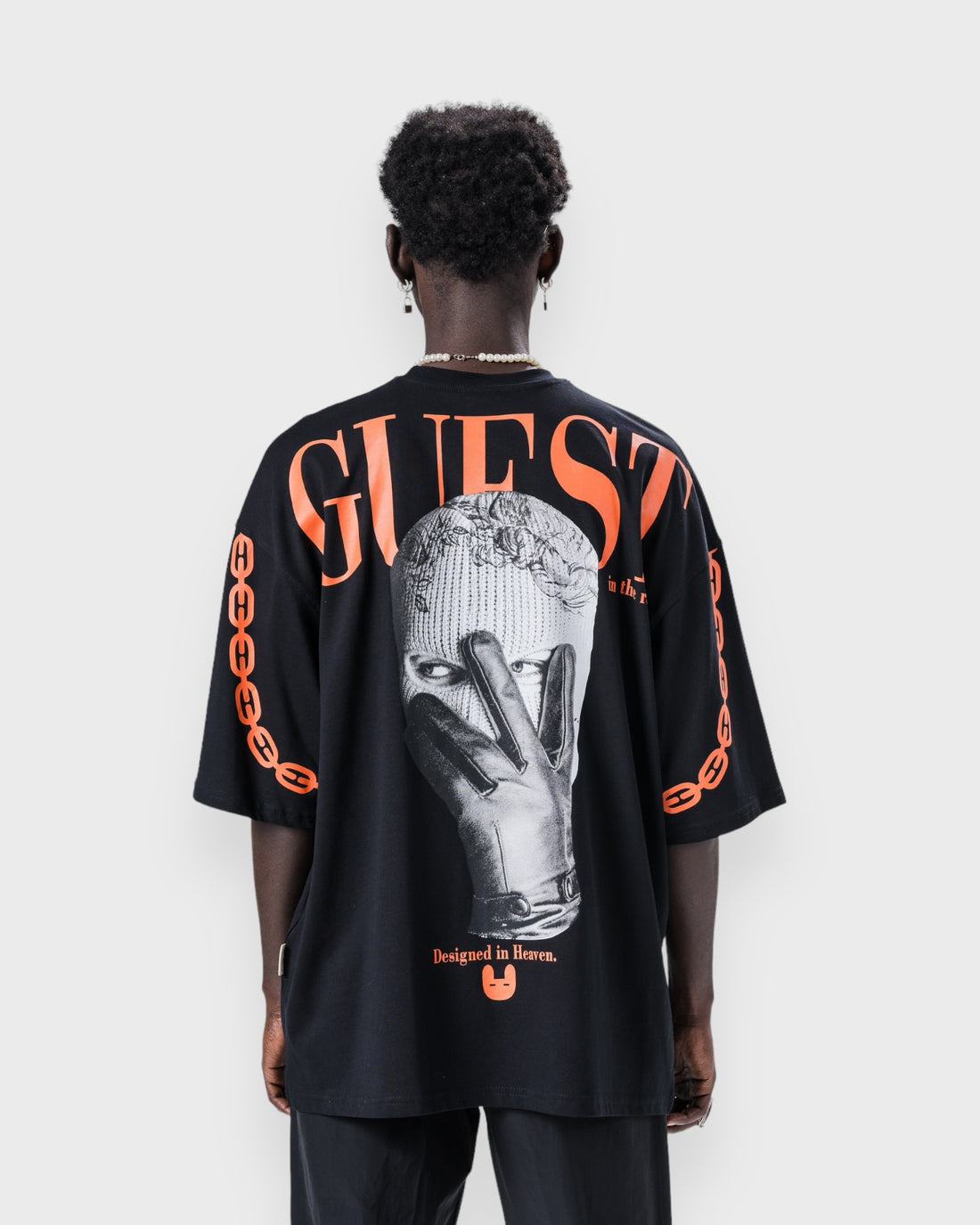 Guest Oversize Basic T-Shirt - Siyah