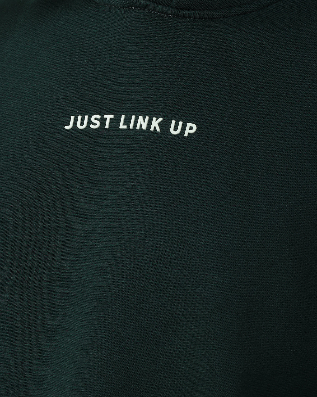 Just Link Up Kapüşonlu Sweatshirt - Koyu Yeşil