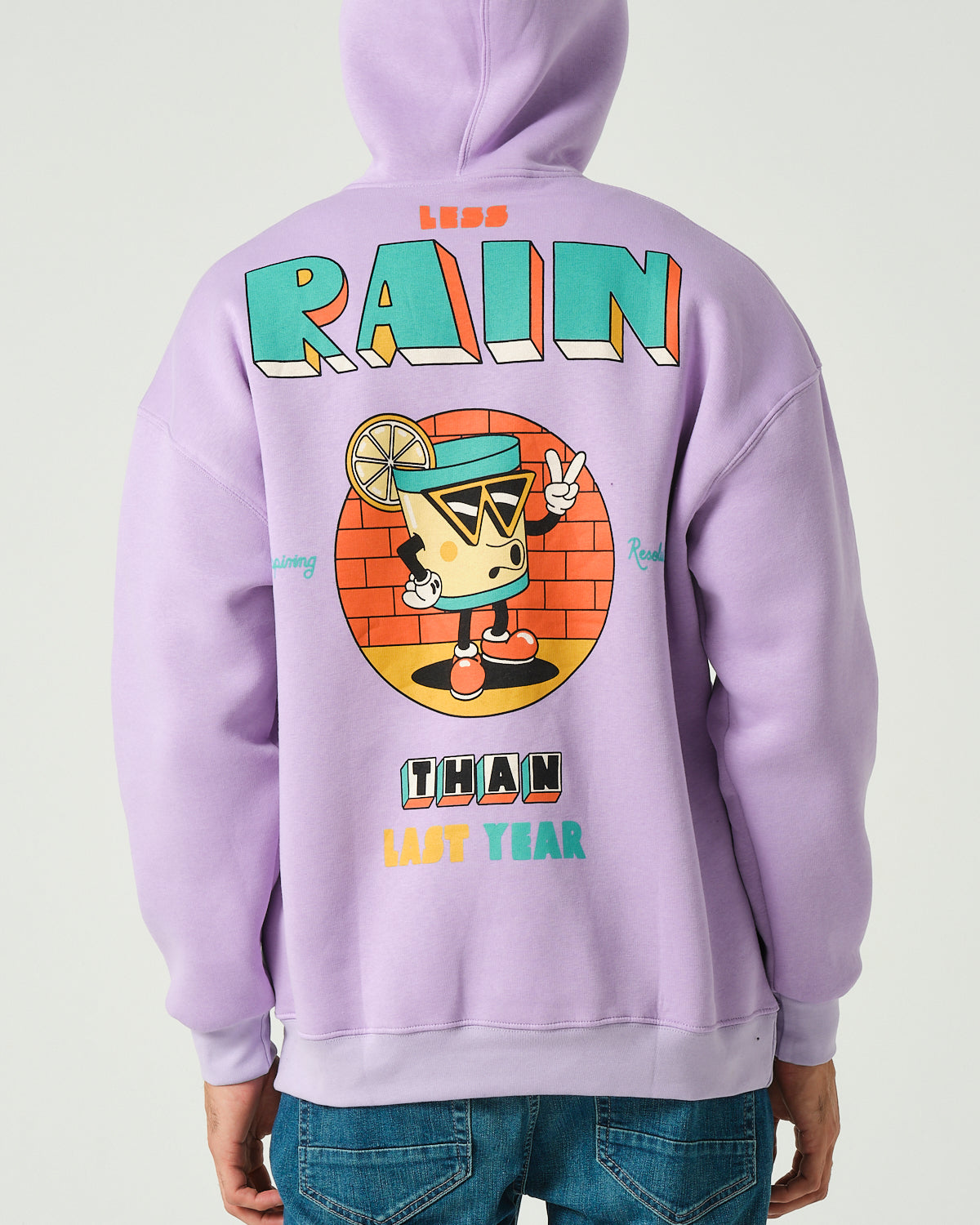 Rain Kapüşonlu Sweatshirt - Lila