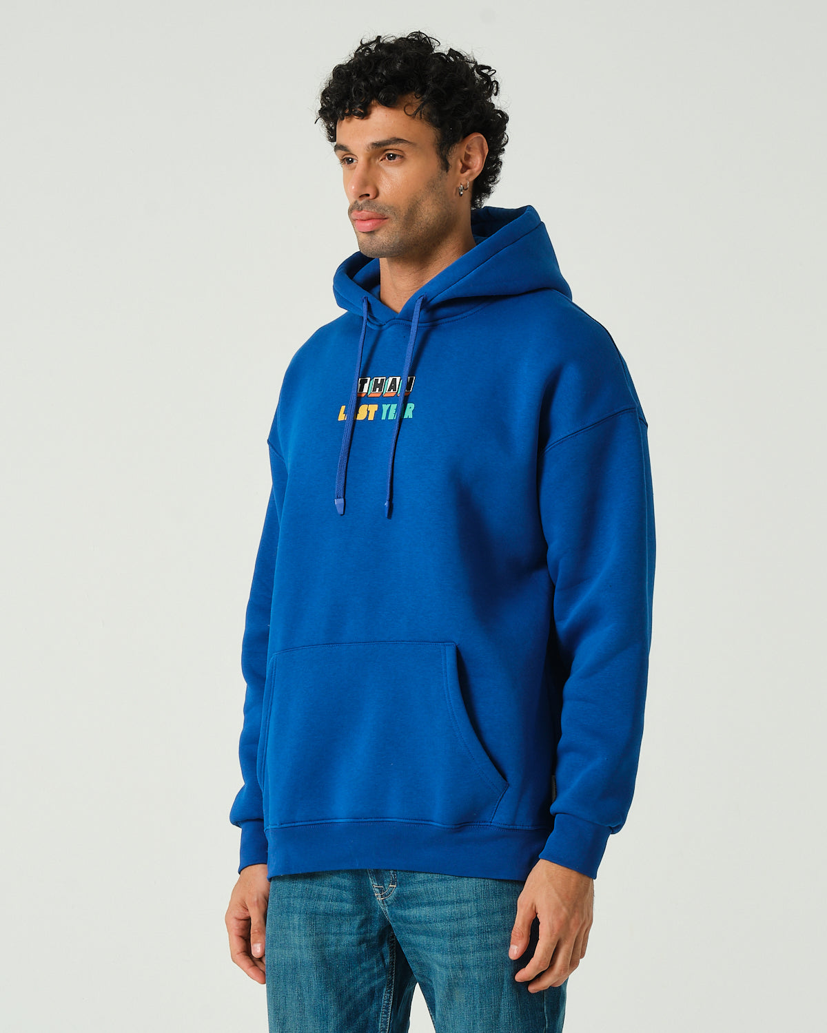 Rain Kapüşonlu Sweatshirt - Saks Mavisi