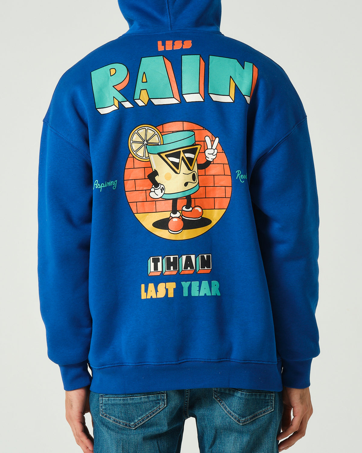 Rain Kapüşonlu Sweatshirt - Saks Mavisi