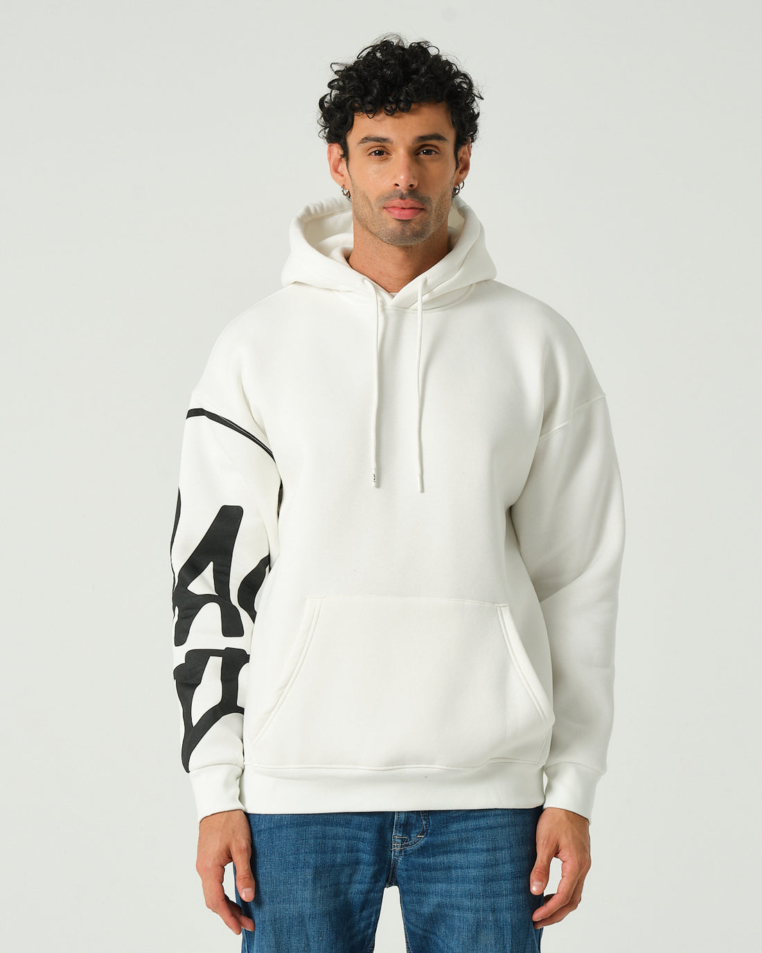 Oagy Kapüşonlu Sweatshirt - Beyaz