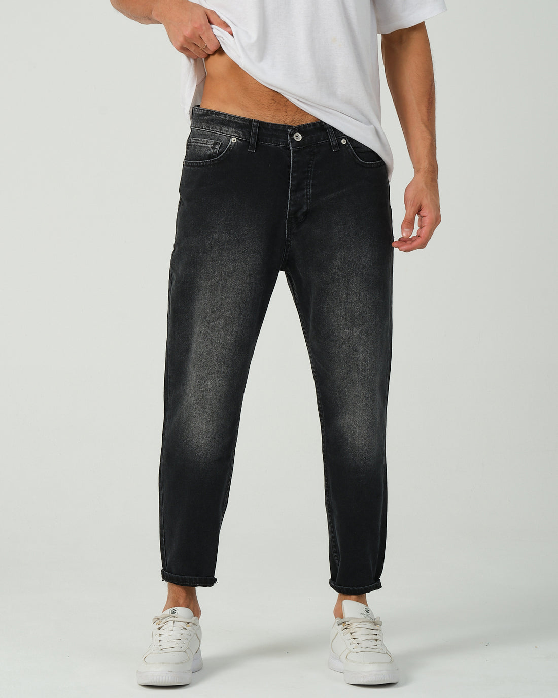 Boyfriend Jean - Stoned Black