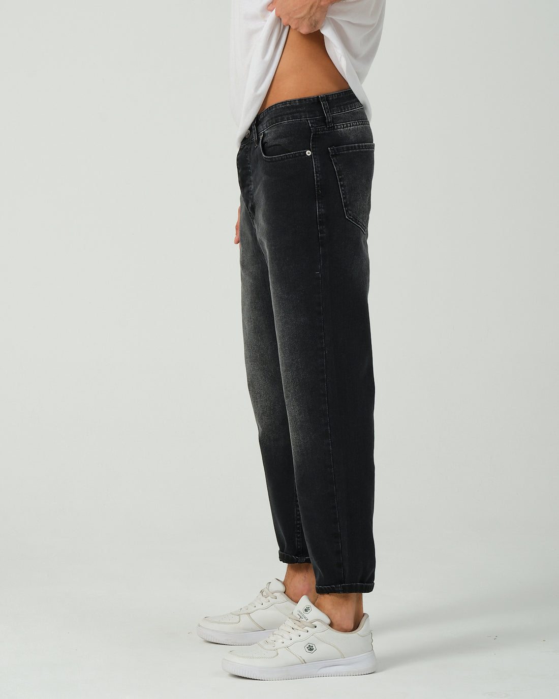 Boyfriend Jean - Stoned Black