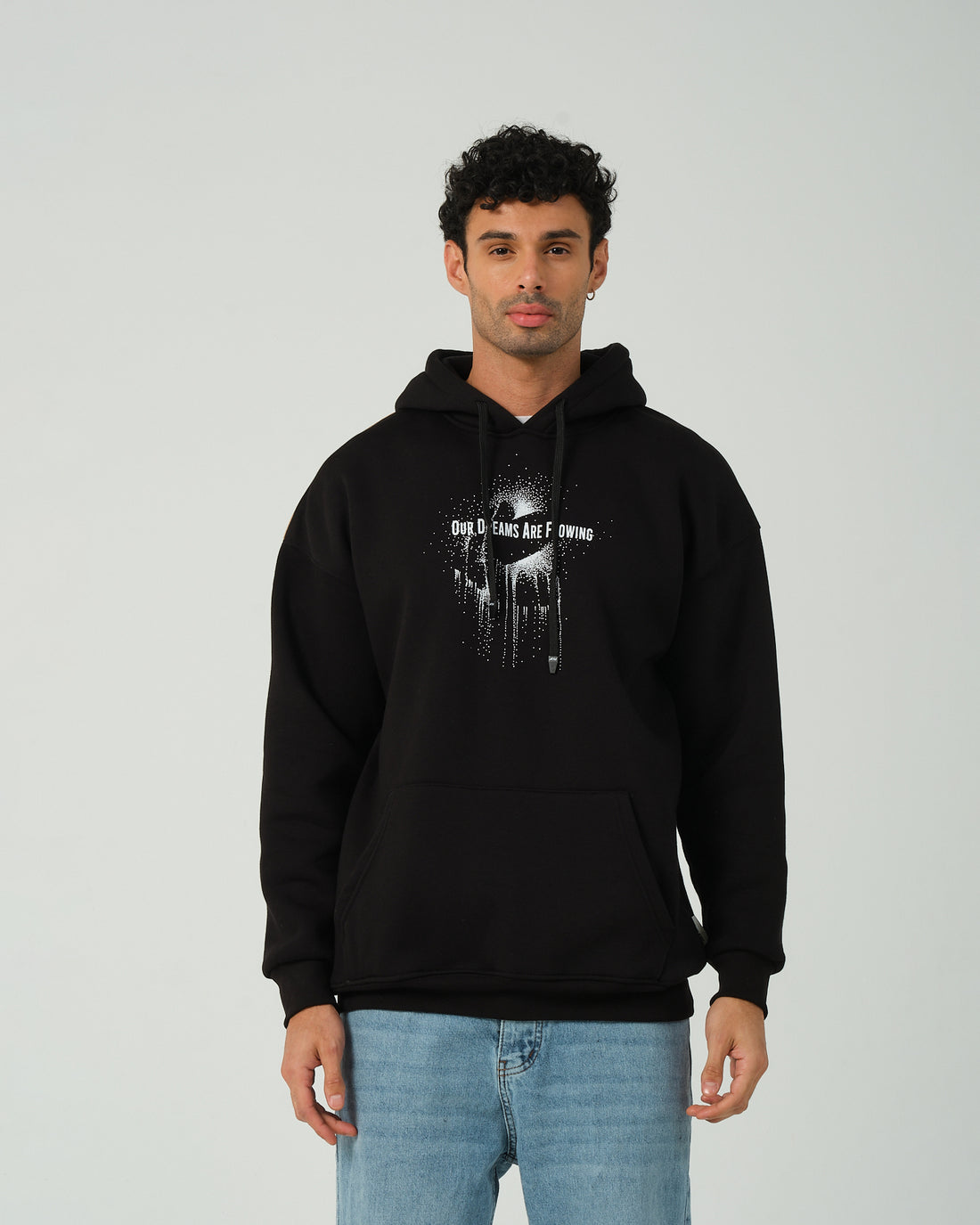 Dreams Kapüşonlu Sweatshirt - Siyah