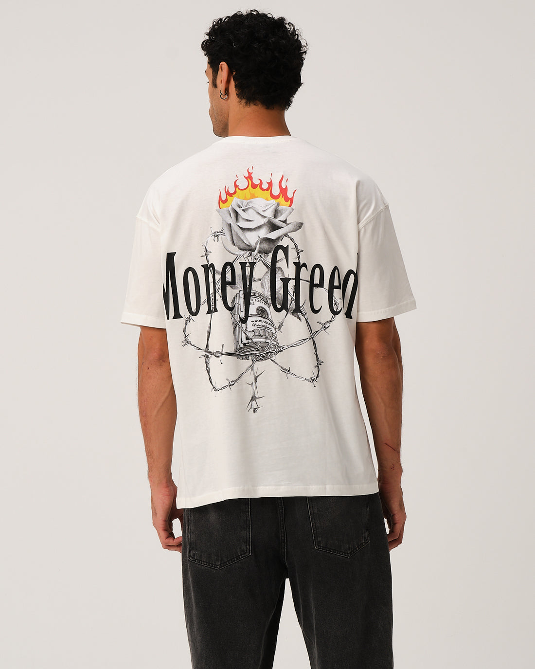 Money Greed  T-Shirt - Ekru