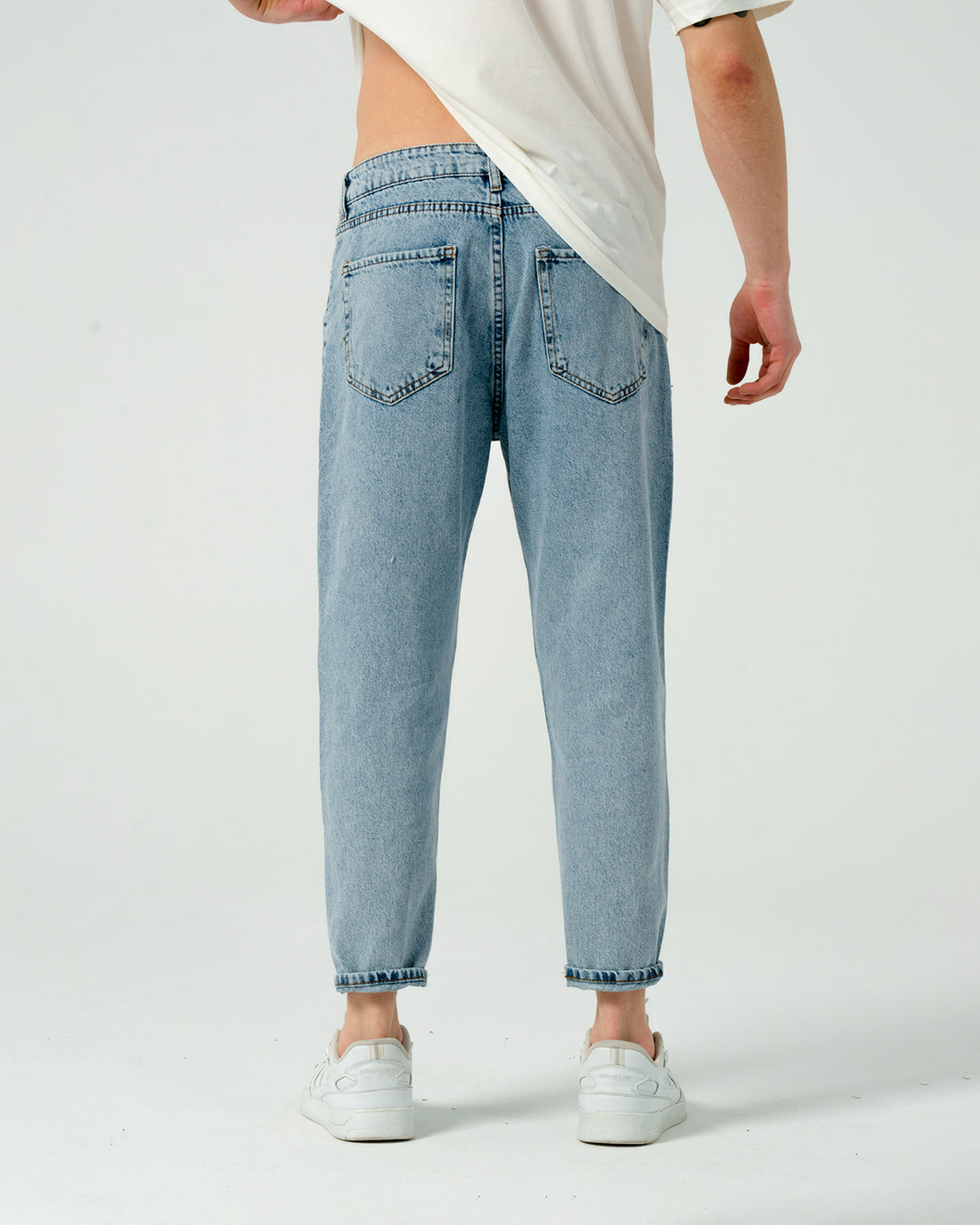 Boyfriend Jean - Ripped Light Blue