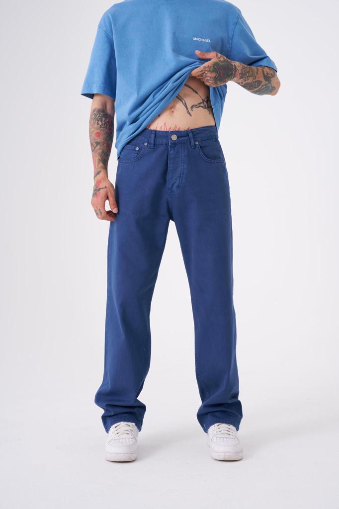 Dyed Baggy Fit Jean - Midnight Blue