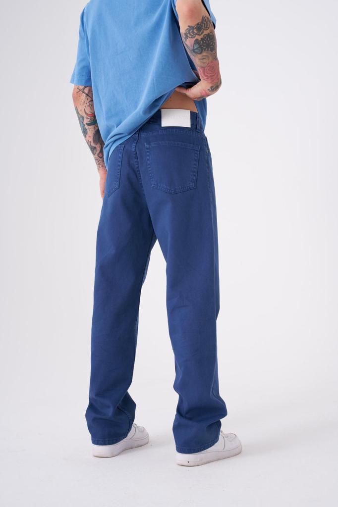Dyed Baggy Fit Jean - Midnight Blue