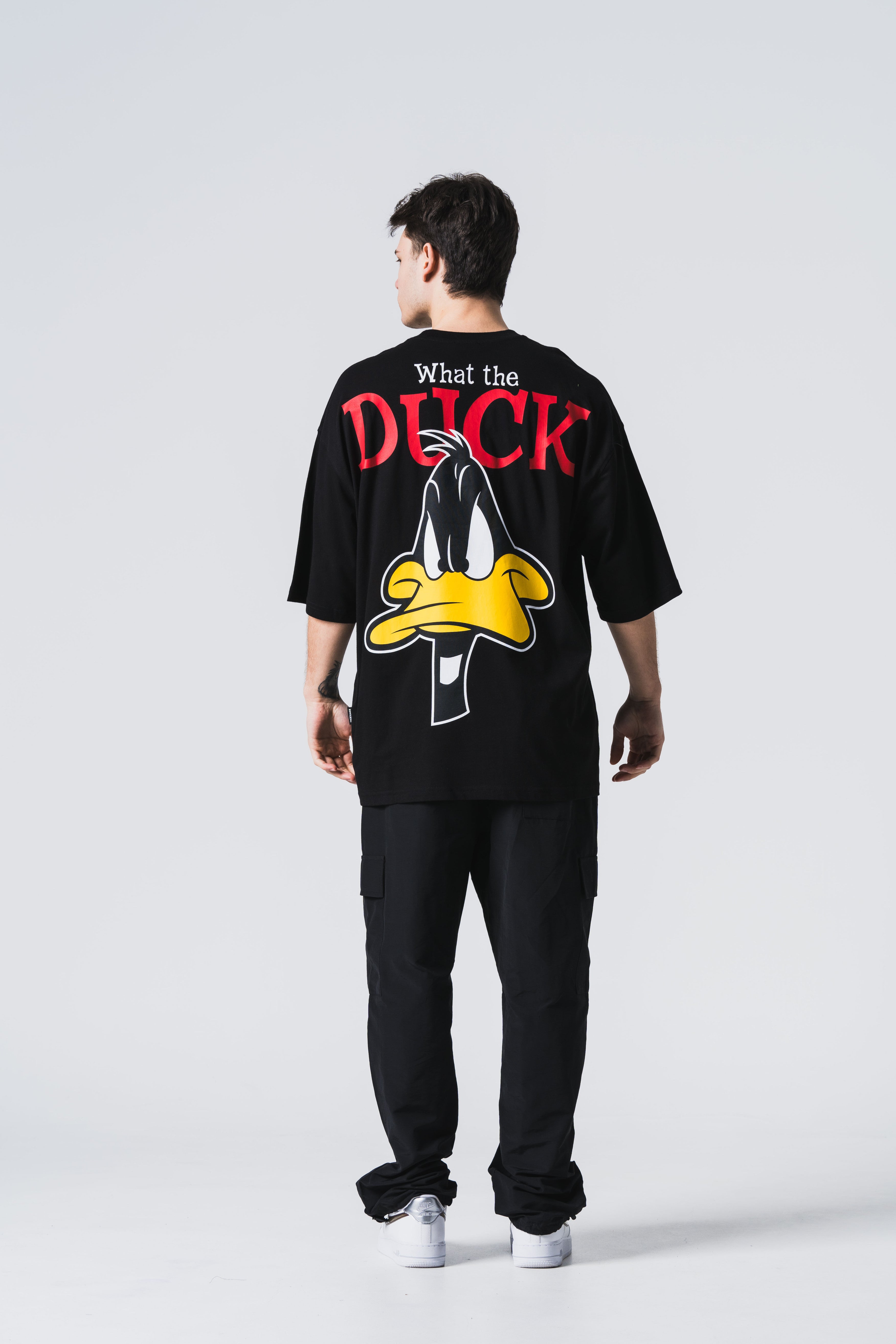 Duck Oversize Basic T-Shirt - Siyah