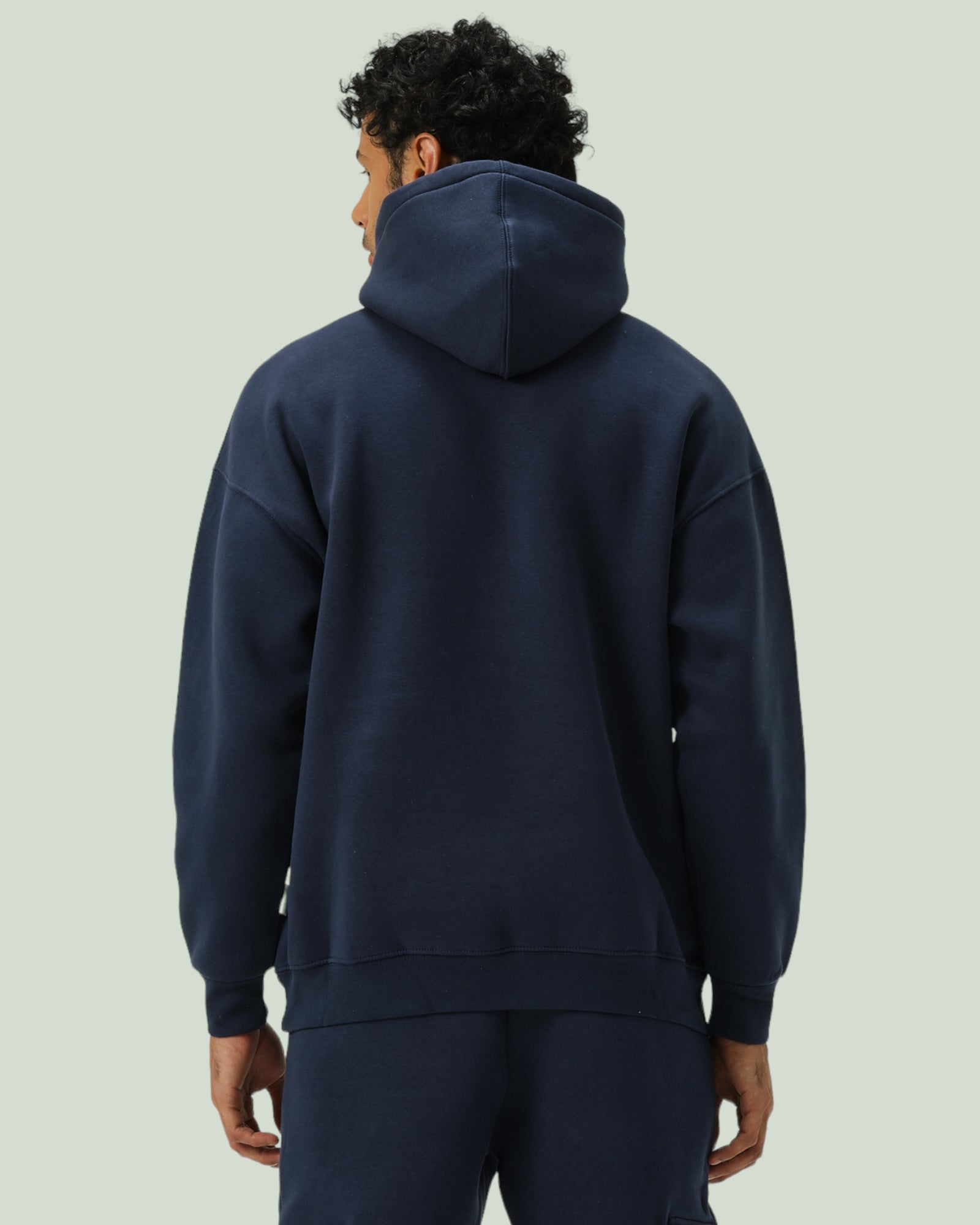 Basic Kapüşonlu Sweatshirt - Lacivert