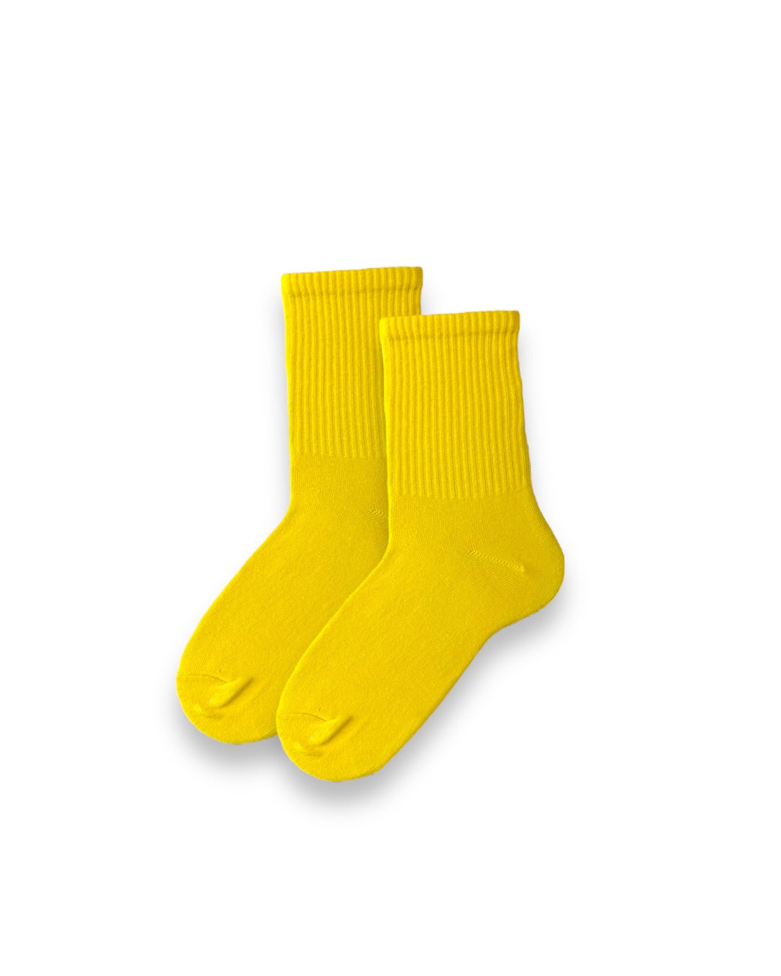 Düz Sarı Unisex Çorap
