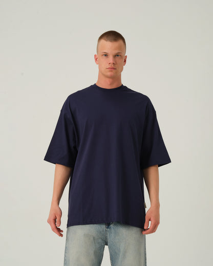 Oversize Basic T-Shirt - Lacivert