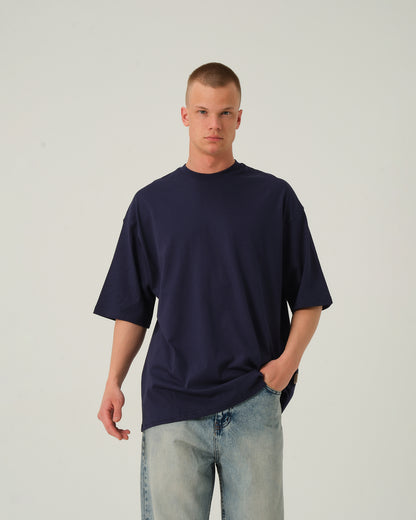 Oversize Basic T-Shirt - Lacivert