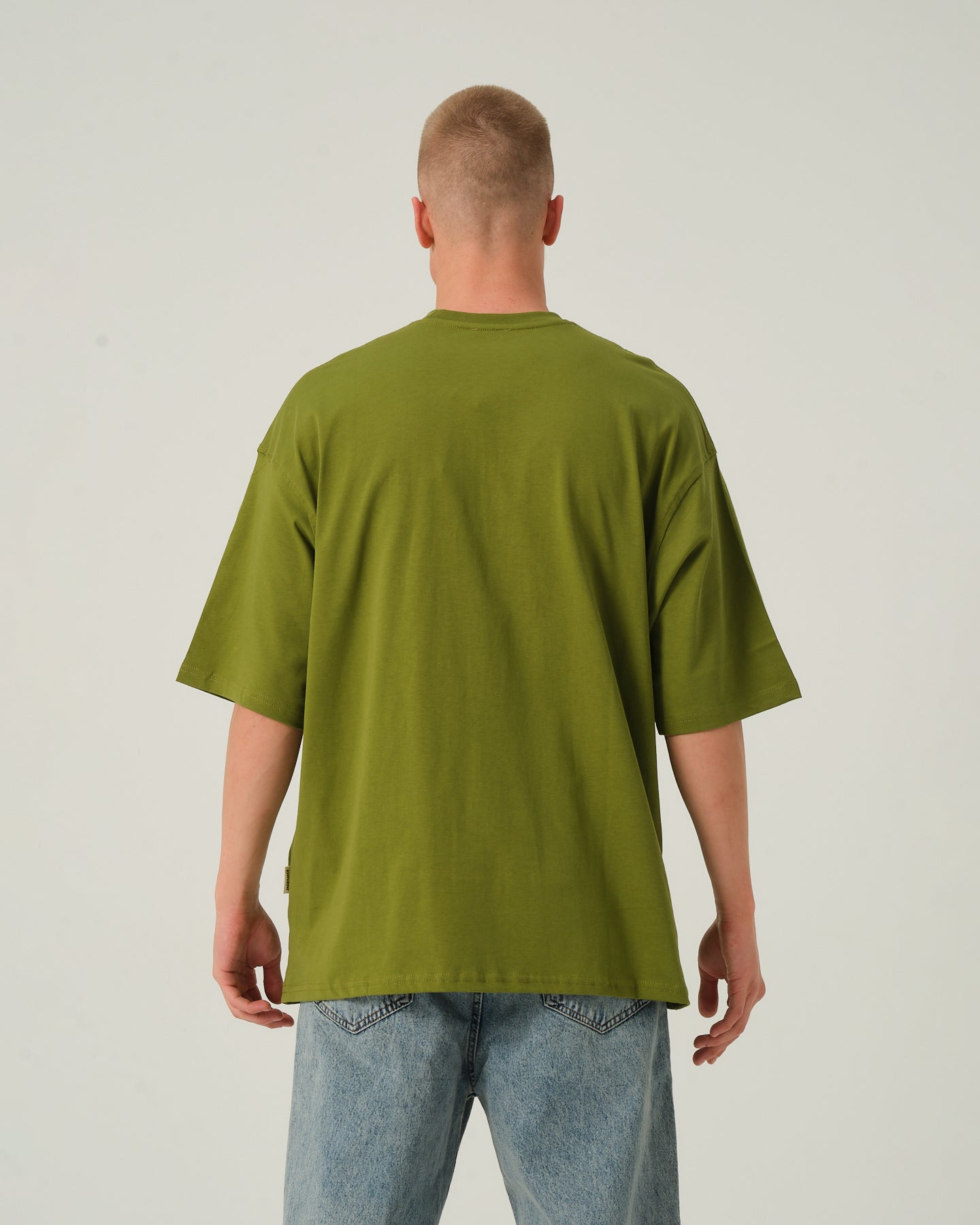 Oversize Basic T-Shirt - Haki