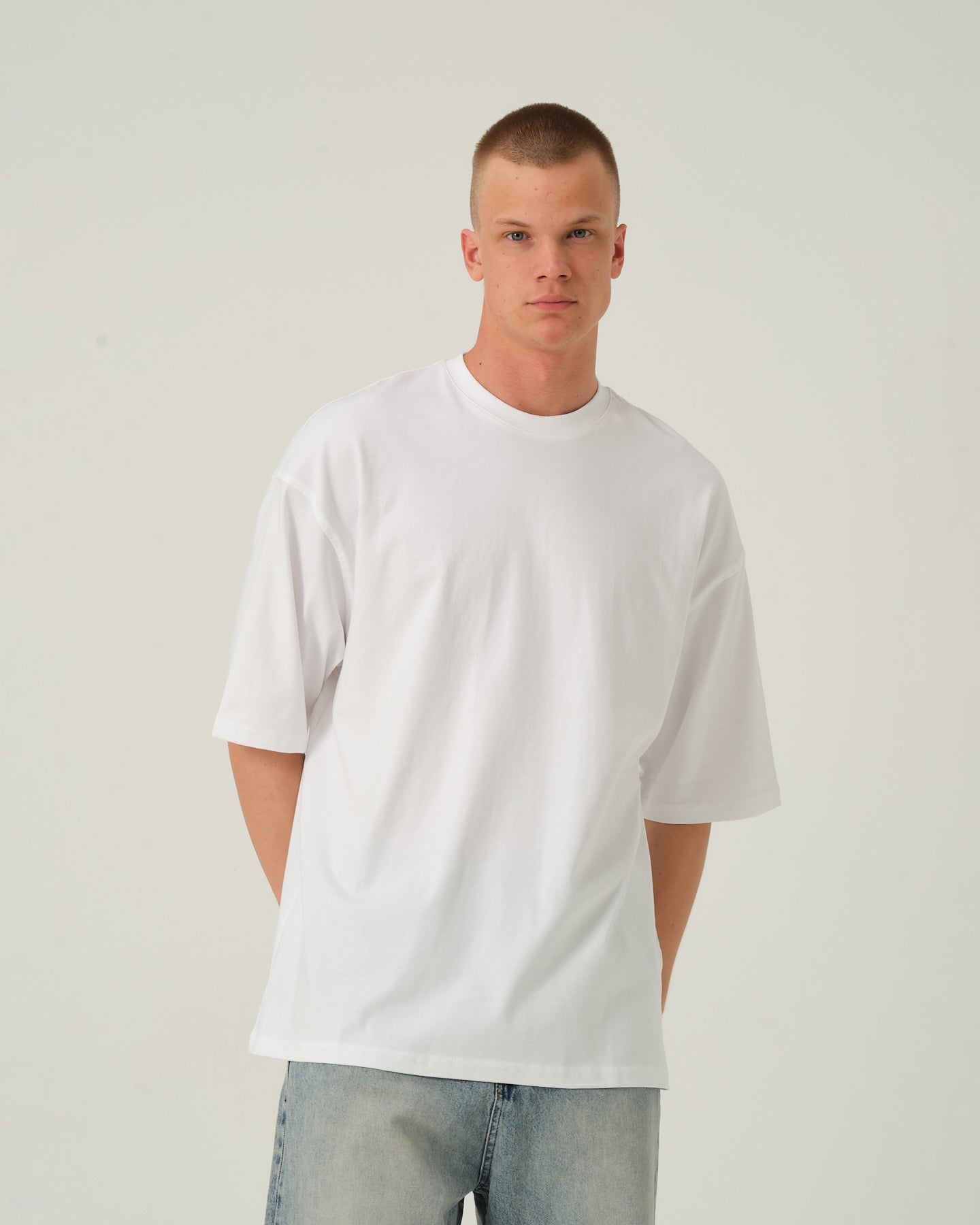 Oversize Basic T-Shirt - Beyaz