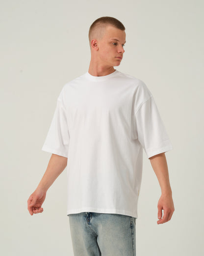 Oversize Basic T-Shirt - Beyaz