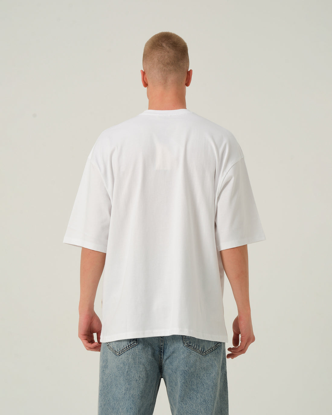 Oversize Basic T-Shirt - Beyaz