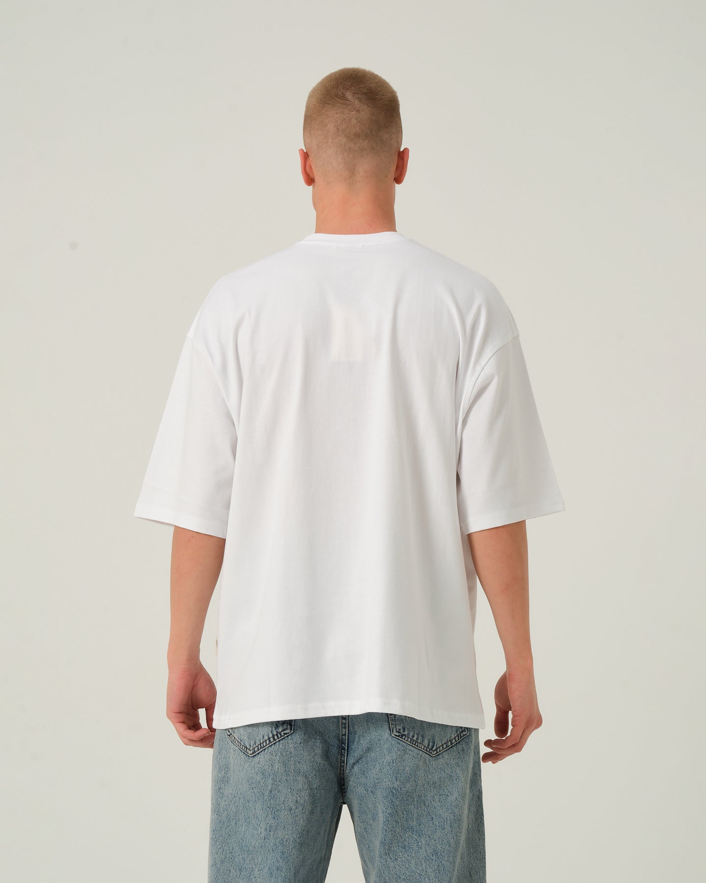 Oversize Basic T-Shirt - Beyaz