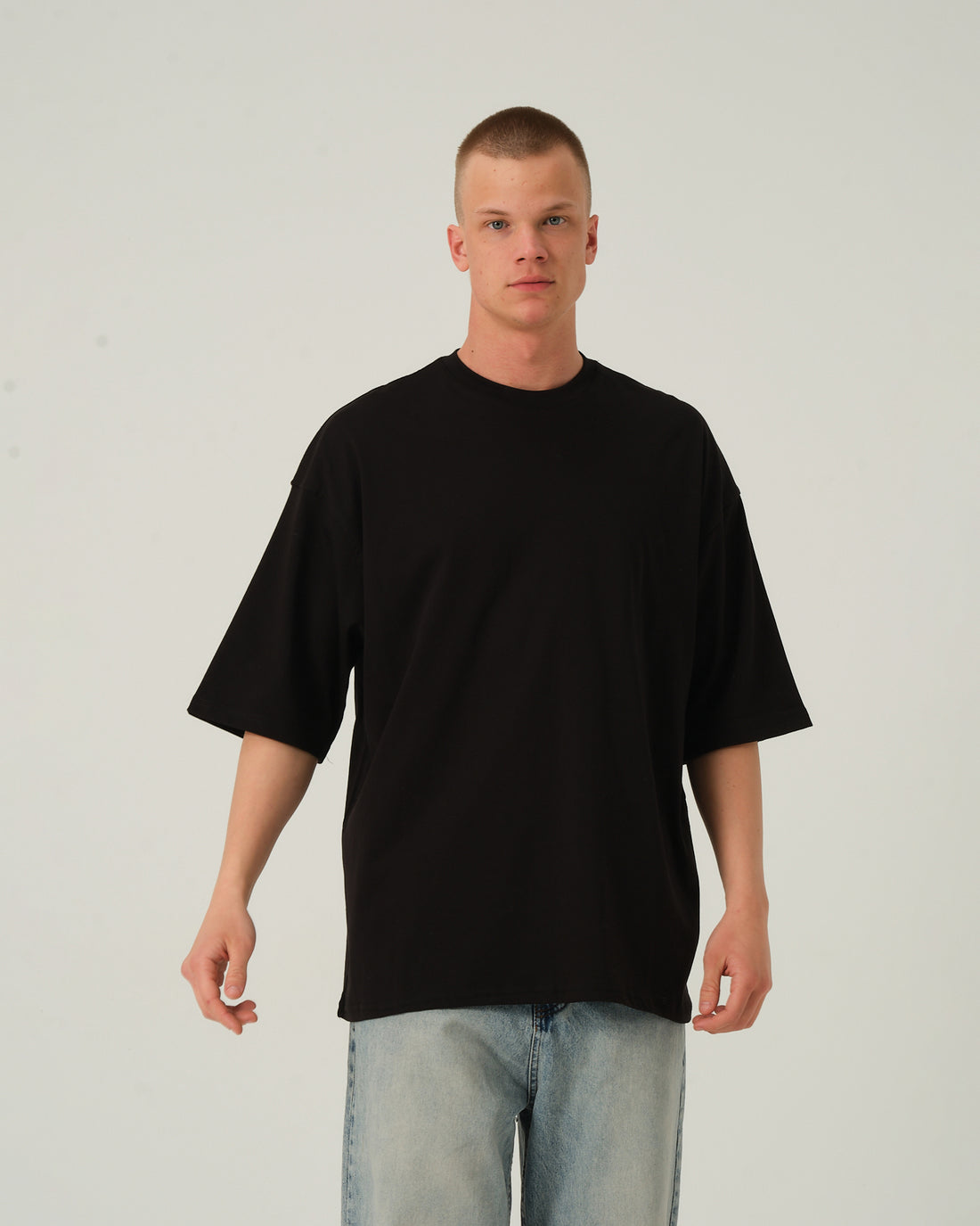 Oversize Basic T-Shirt - Siyah