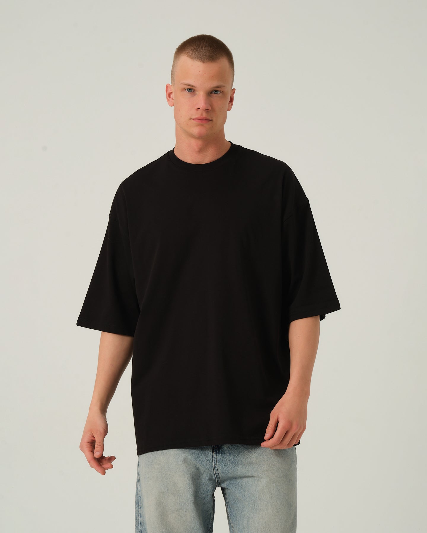 Oversize Basic T-Shirt - Siyah