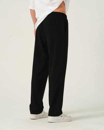 Baggy Basic Kumaş Pantolon - Black