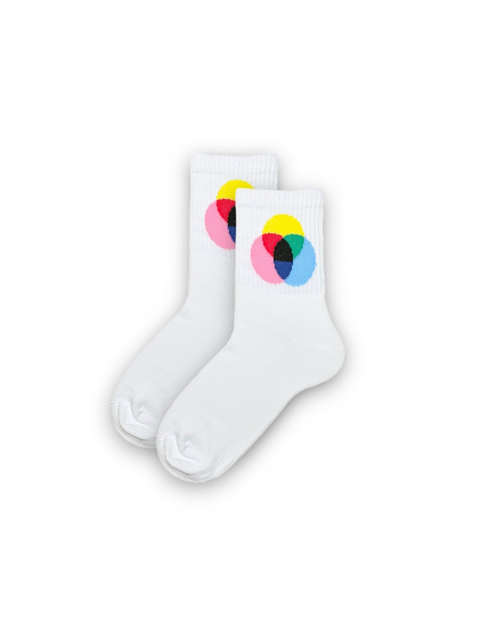 Yuvarlak Renkli Desenli Unisex Çorap